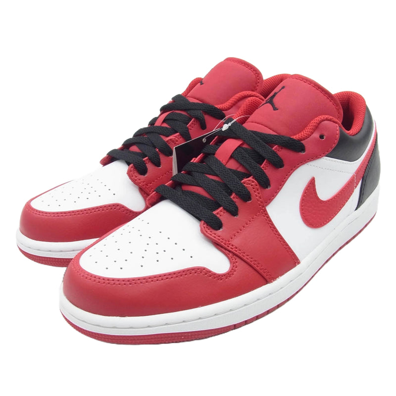 NIKE AIR JORDAN ナイキ ジョーダン 553558-163 Air Jordan 1 Low White Gym Red Black AJ1 ロー ホワイト ジムレッド ブラック スニーカー レッド系 ホワイト系 27cm【新古品】【未使用】【中古】