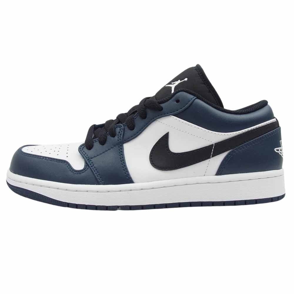 NIKE AIR JORDAN ナイキ ジョーダン 553558-411 Air Jordan 1 Low Dark Teal AJ1 エアジョーダン ロー ダークティール スニーカー ネイビー系 27cm【新古品】【未使用】【中古】