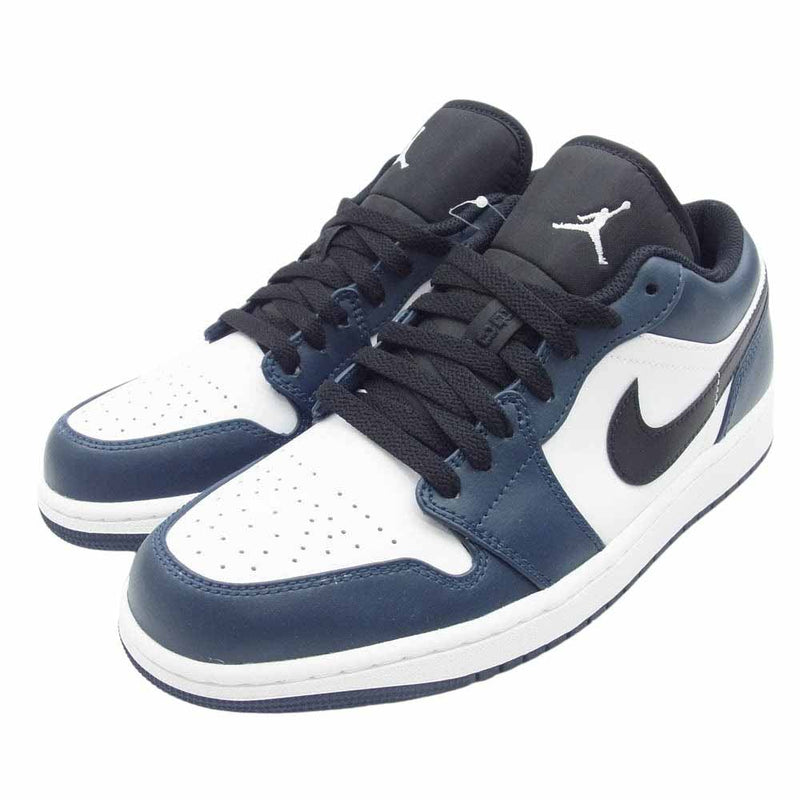 NIKE AIR JORDAN ナイキ ジョーダン 553558-411 Air Jordan 1 Low Dark Teal AJ1 エアジョーダン ロー ダークティール スニーカー ネイビー系 27cm【新古品】【未使用】【中古】