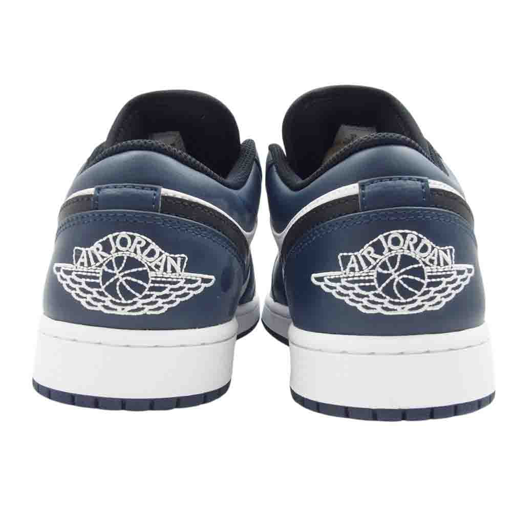 NIKE AIR JORDAN ナイキ ジョーダン 553558-411 Air Jordan 1 Low Dark Teal AJ1 エアジョーダン ロー ダークティール スニーカー ネイビー系 27cm【新古品】【未使用】【中古】