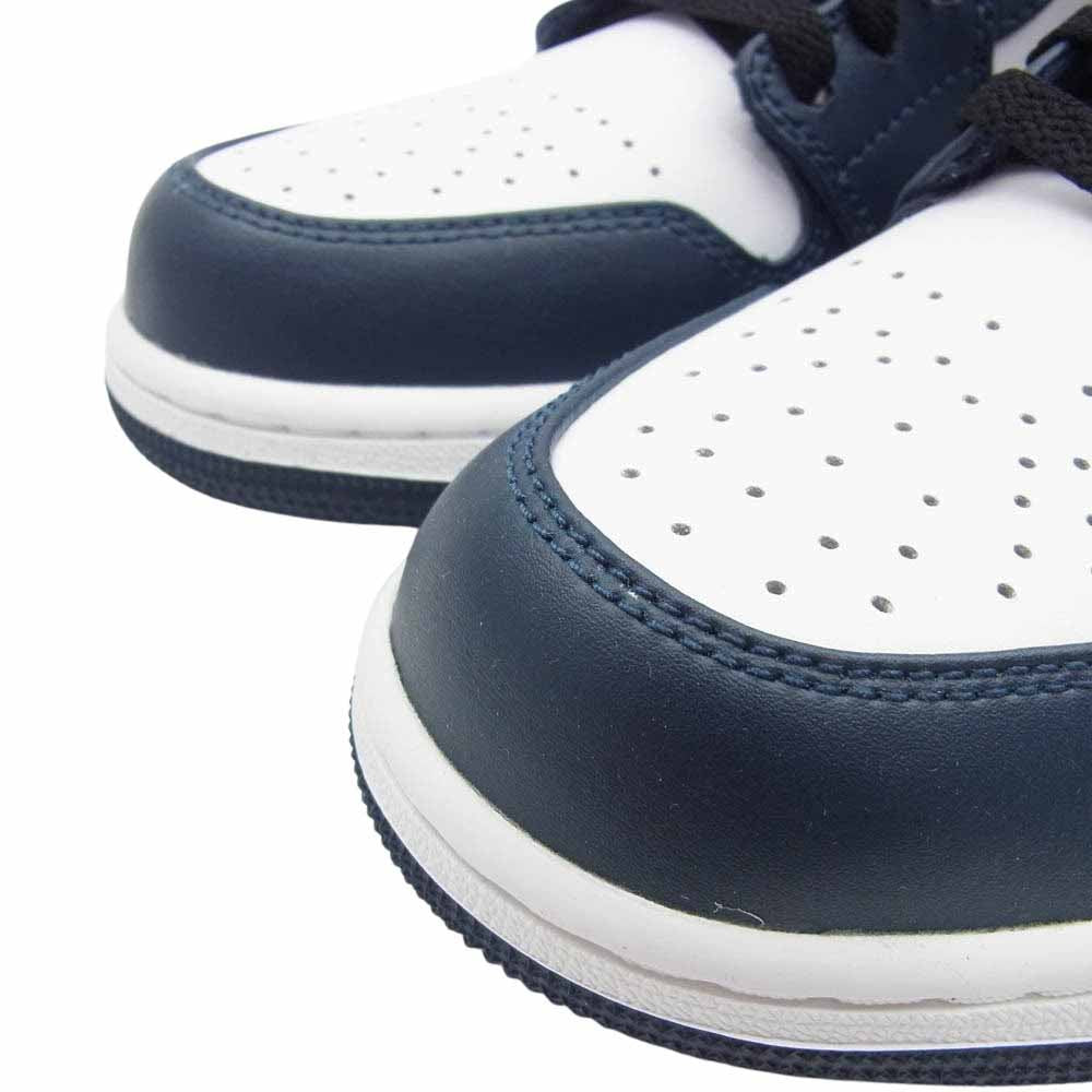 NIKE AIR JORDAN ナイキ ジョーダン 553558-411 Air Jordan 1 Low Dark Teal AJ1 エアジョーダン ロー ダークティール スニーカー ネイビー系 27cm【新古品】【未使用】【中古】