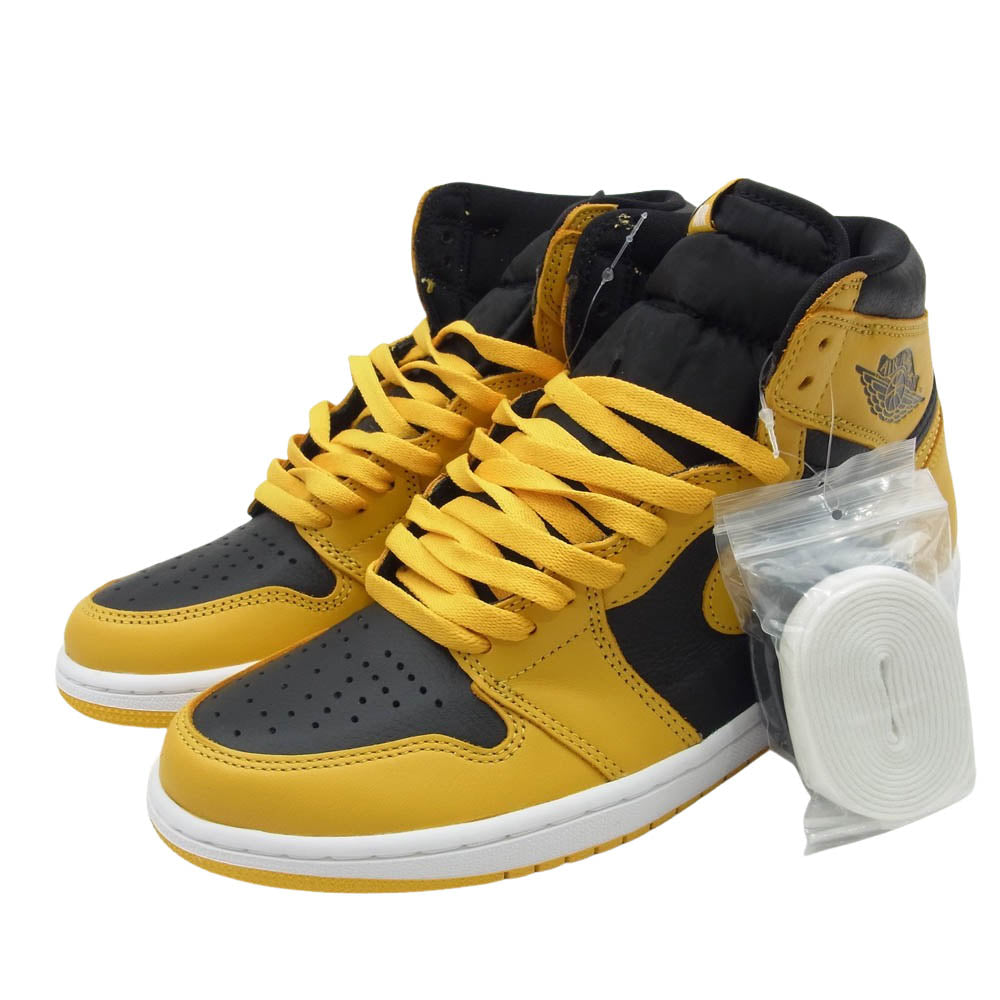 NIKE AIR JORDAN ナイキ ジョーダン 555088-701 Air Jordan 1 High OG Pollen AJ1 エアジョーダン ハイ ポラン スニーカー ブラック系 イエロー系 27cm【新古品】【未使用】【中古】