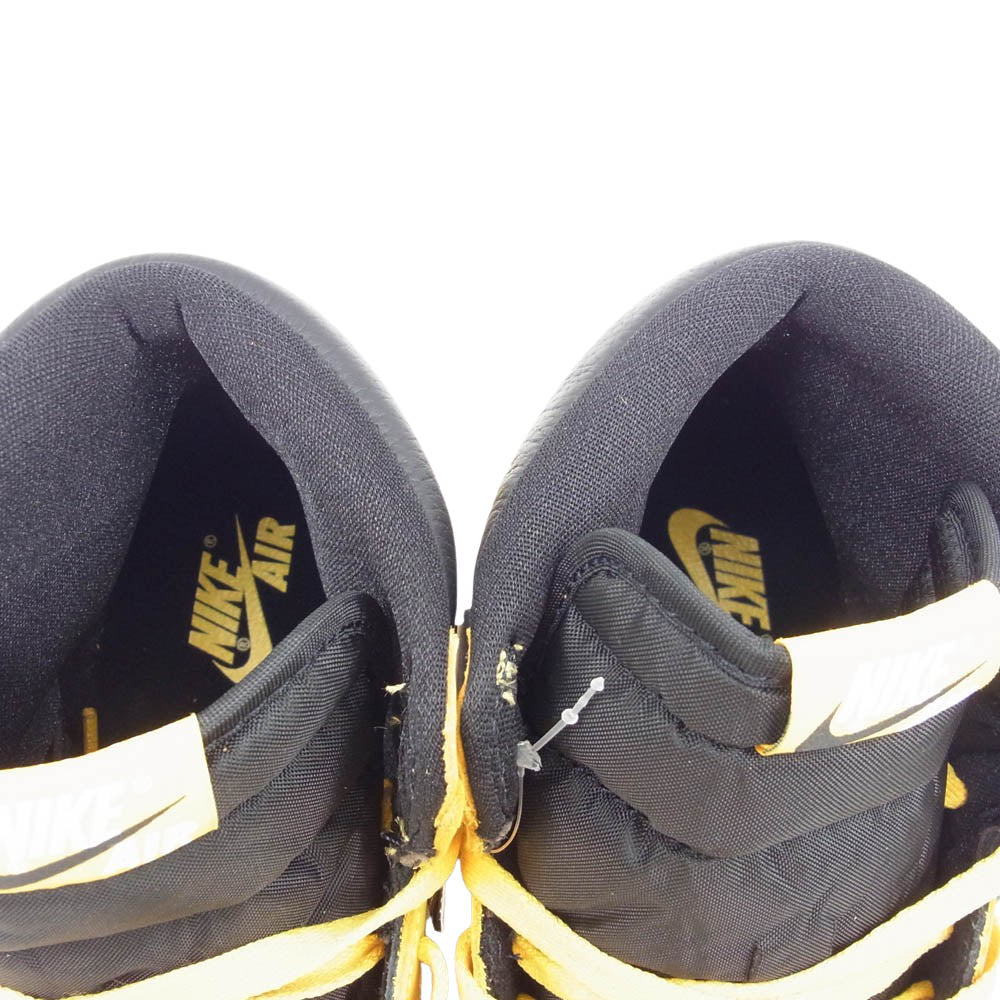 NIKE AIR JORDAN ナイキ ジョーダン 555088-701 Air Jordan 1 High OG Pollen AJ1 エアジョーダン ハイ ポラン スニーカー ブラック系 イエロー系 27cm【新古品】【未使用】【中古】