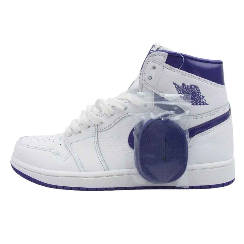 NIKE AIR JORDAN ナイキ ジョーダン CD0461-151 Women's Air Jordan 1 High OG Court Purple AJ1 ウィメンズ エアジョーダン ハイ コートパープル スニーカー ホワイト系 パープル系 27cm【新古品】【未使用】【中古】