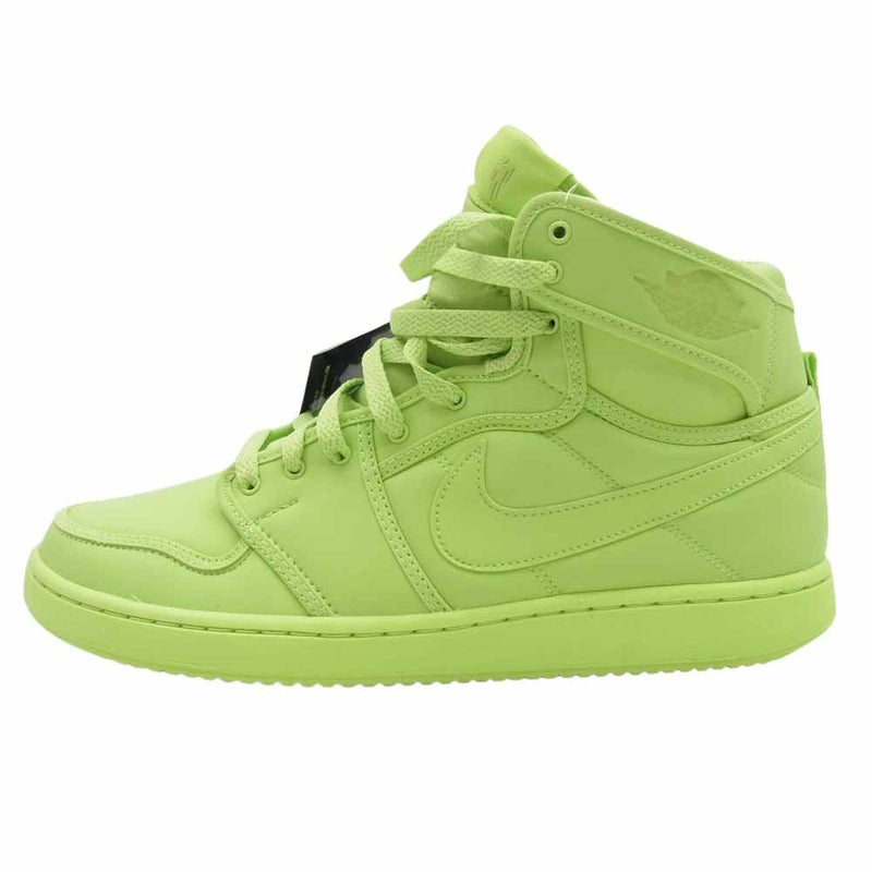 NIKE AIR JORDAN ナイキ ジョーダン DN2857-330 × Billie Eilish ビリーアイリッシュ Women's Air Jordan 1 High KO Volt AJ1 ウィメンズ エアジョーダン ハイ ボルト スニーカー ライトグリーン系 27.5cm【新古品】【未使用】【中古】