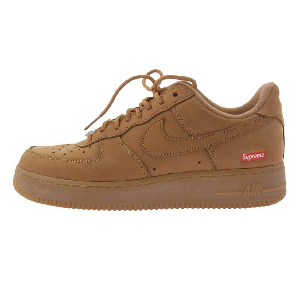 Supreme シュプリーム DN1555-200 × Nike Air Force 1 Low Flax/Wheat エアフォース 1 ローカット スニーカー ライトブラウン系 26.5cm【中古】