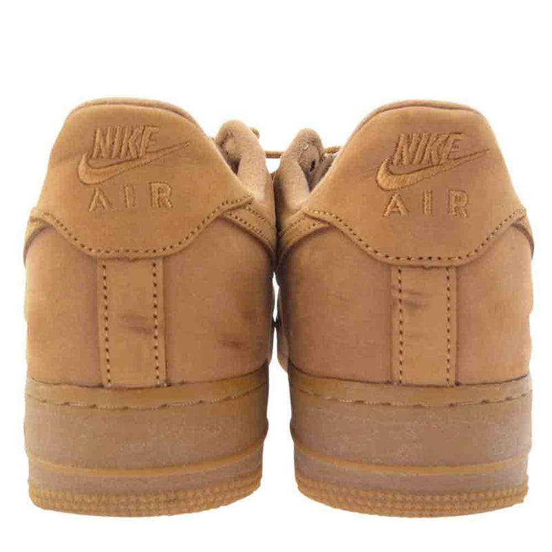 Supreme シュプリーム DN1555-200 × Nike Air Force 1 Low Flax/Wheat エアフォース 1 ローカット スニーカー ライトブラウン系 26.5cm【中古】