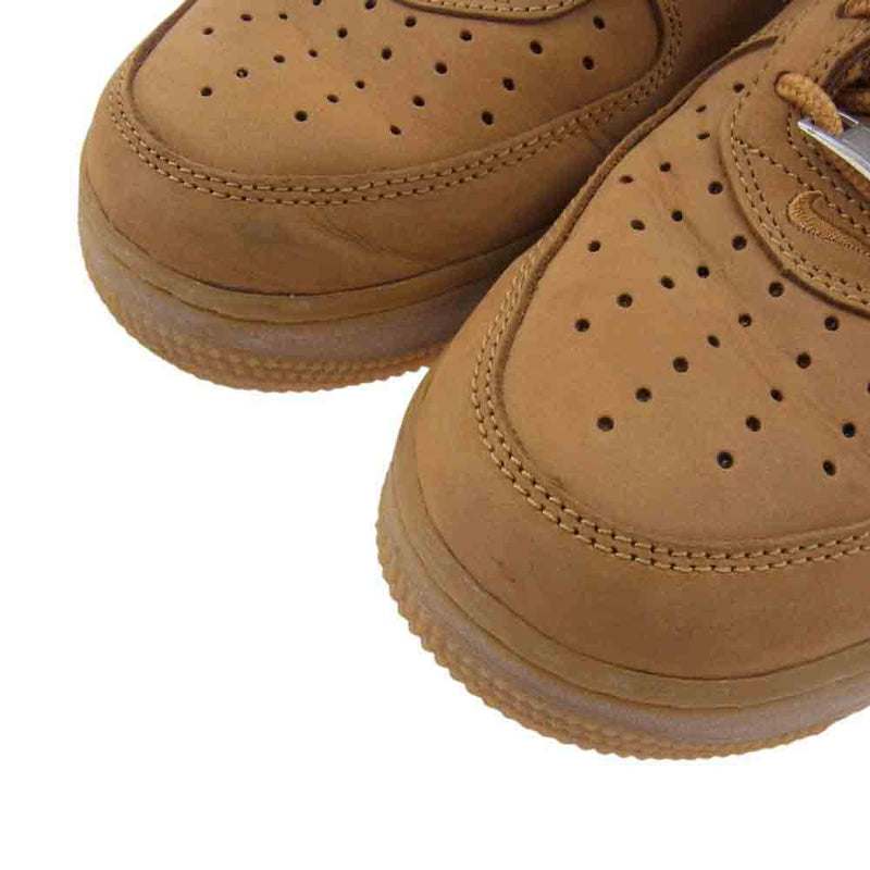 Supreme シュプリーム DN1555-200 × Nike Air Force 1 Low Flax/Wheat エアフォース 1 ローカット スニーカー ライトブラウン系 26.5cm【中古】