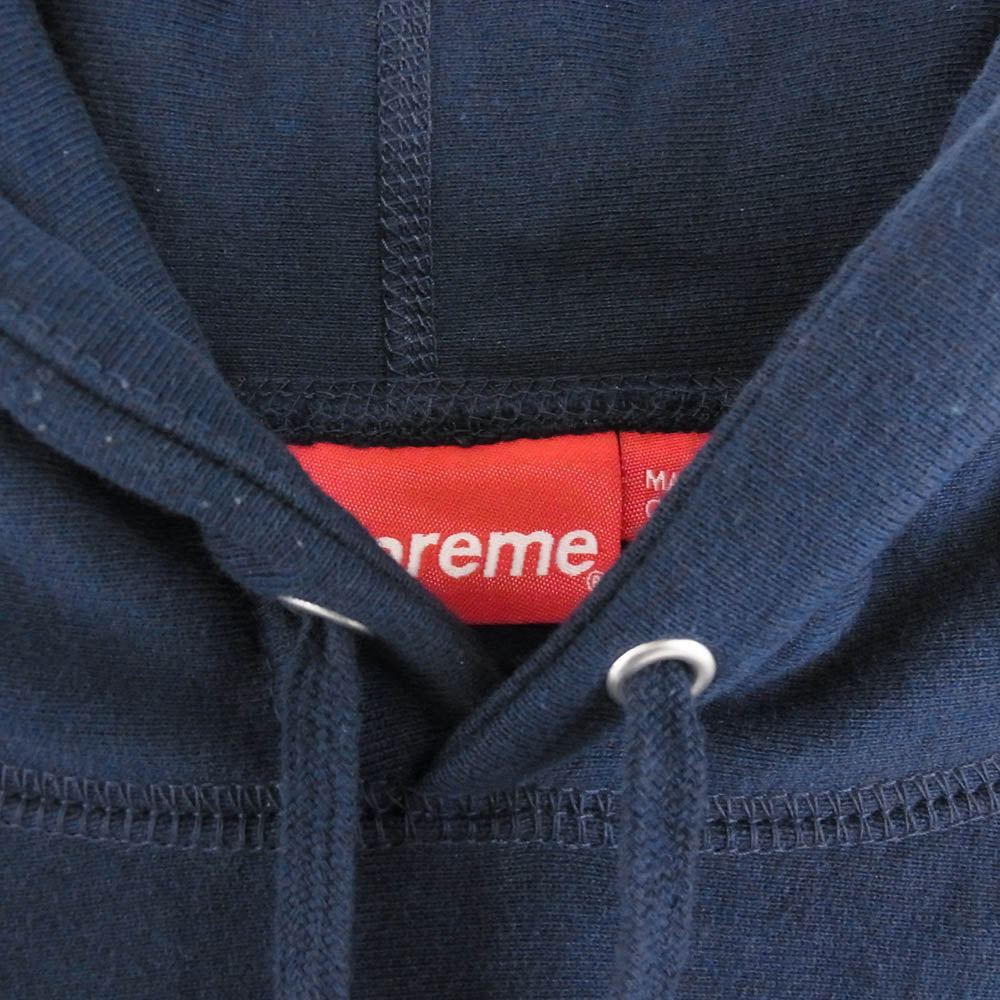 Supreme シュプリーム 19AW Bandana Box Logo Hooded Sweatshirt バンダナ ボックス ロゴ プルオーバー パーカー ネイビー系 M【中古】