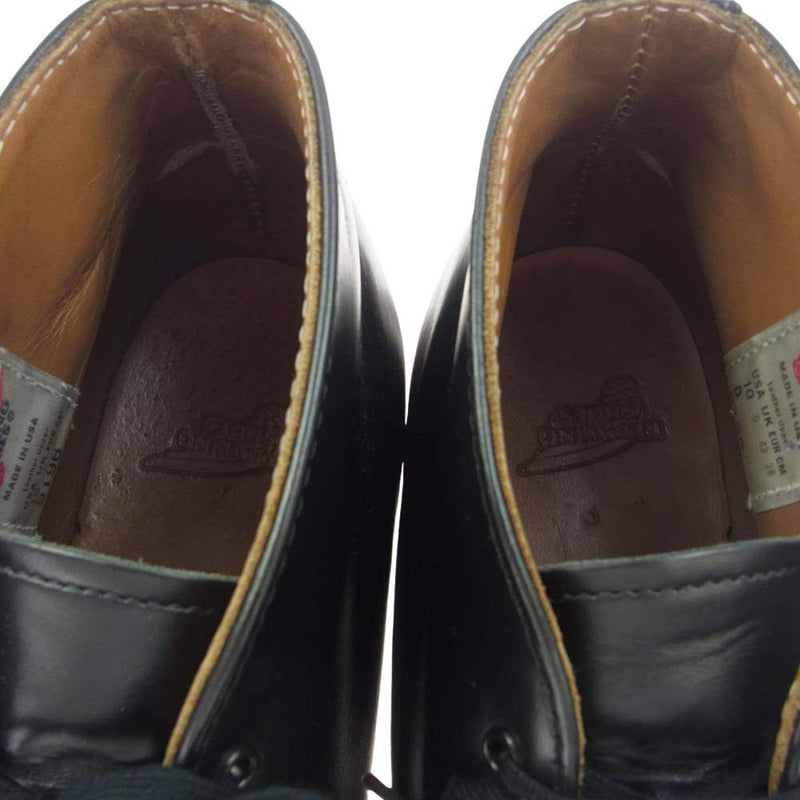 RED WING レッドウィング 9196 POSTMAN CHUKKA ポストマン チャッカ ブーツ レザー シューズ ブラック系 10D【中古】