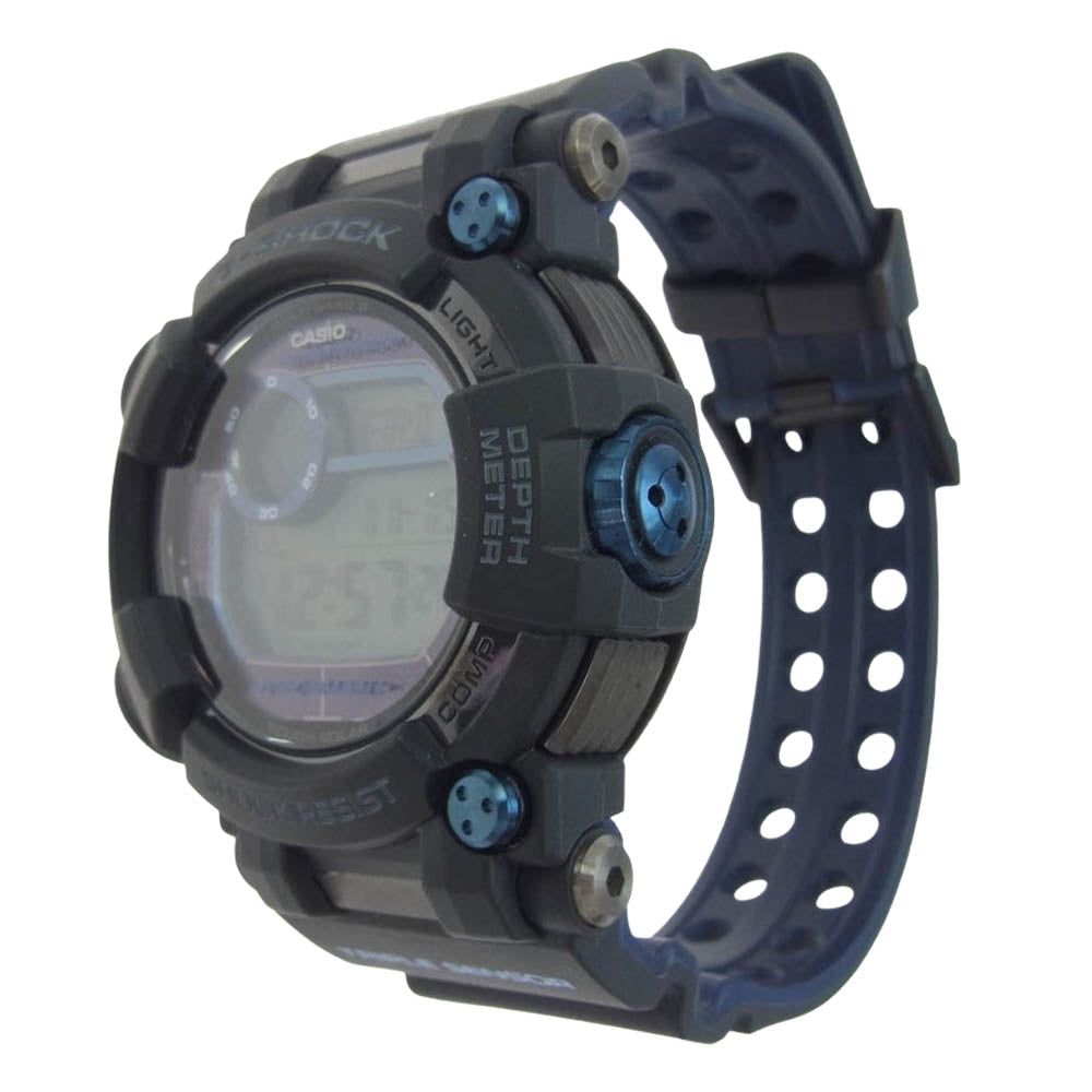 CASIO G-SHOCK カシオ ジーショック GWF-D1000B-1JF MASTER OF G FROGMAN フロッグマン ダイバーズウォッチ 電波ソーラー ISO200M防水 腕時計 ブラック系【中古】