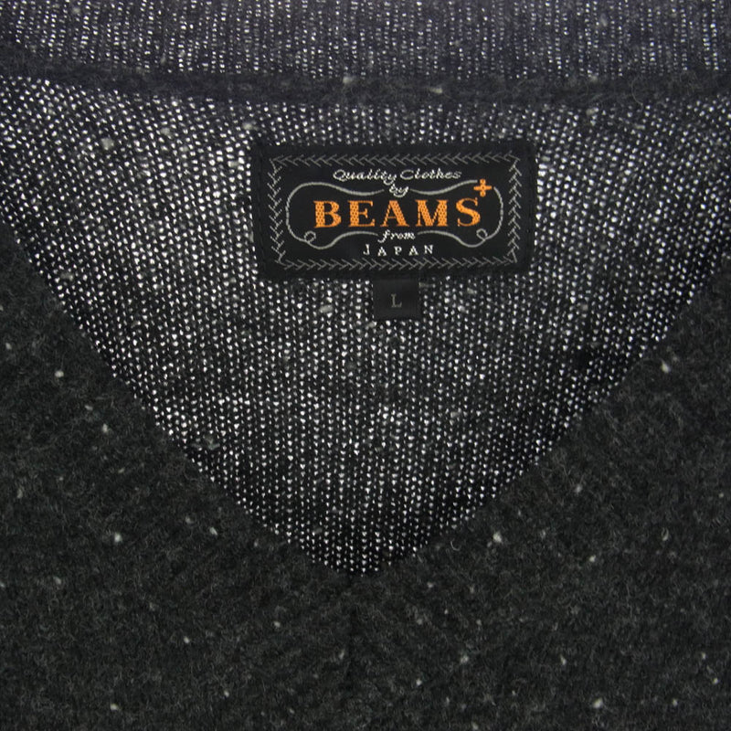 BEAMS ビームス 11-15-1209-103 BEAMS+ ビームスプラス Vネック ニット セーター グレー系 L【中古】