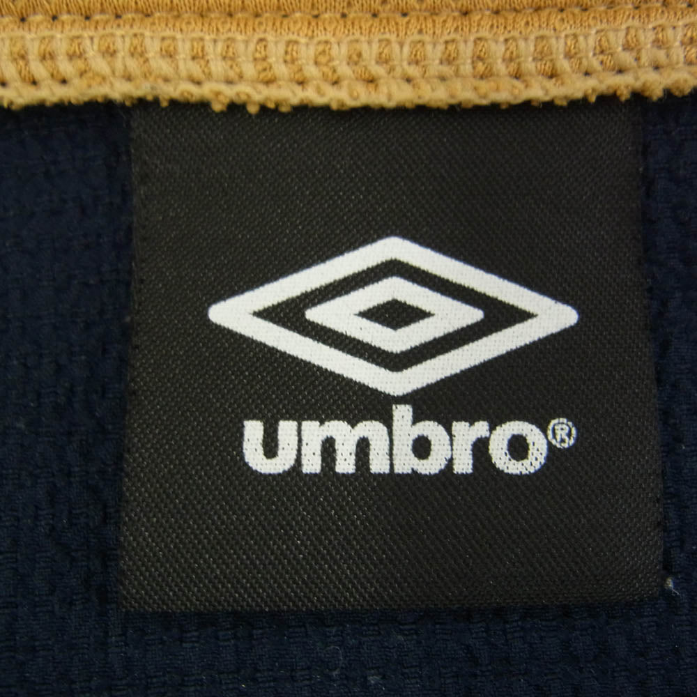 アンブロ UCS4445B/UCS4445P ロゴ刺繍 ジャージ セットアップ トラックジャケット トラックパンツ ネイビー系 L【中古】