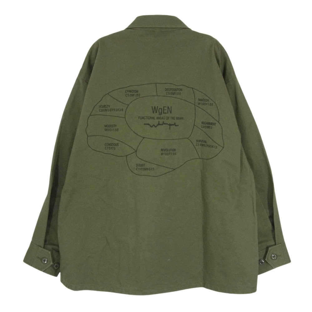 WTAPS ダブルタップス 21AW 212WVDT-SHM02 JUNGLE 01/LS/COTTON.TWILL ジャングル コットン ツイル ミリタリー ジャケット カーキ系 x01 【中古】