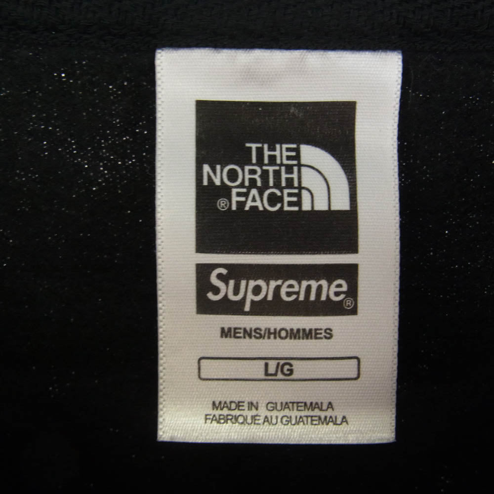 Supreme シュプリーム 17AW × THE NORTH FACE ノースフェイス Mountain Crewneck Sweatshirt マウンテンプリントクルーネック スウェット ブラック系 L【中古】