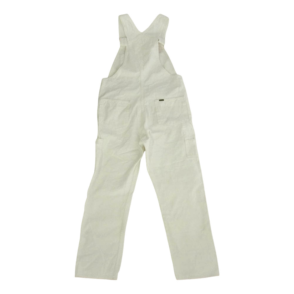 Supreme シュプリーム 15AW Canvas Overalls キャンバス デニム オーバーオール ホワイト系 M【中古】