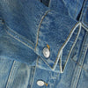 BALENCIAGA バレンシアガ 487342 TSB06 Campaign Logo Denim Jacket キャンペーンロゴ クラッシュ デニム ジャケット インディゴブルー系 48【中古】