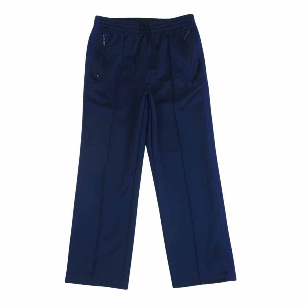 Needles ニードルス 19AW FK193 Track Pants Poly Smooth トラック パンツ ポリエステル 日本製 ネイビー系 S【中古】