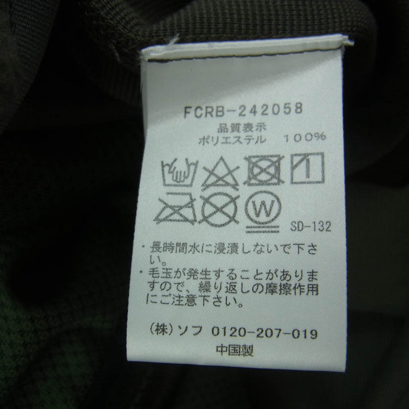 F.C.R.B. エフシーアールビー 24AW FCRB-242058 POLARTEC SHEARLING JERSEY LINER BLOUSON ポーラテック シャーリング ジャージー ブルゾン カーキ系 L【極上美品】【中古】