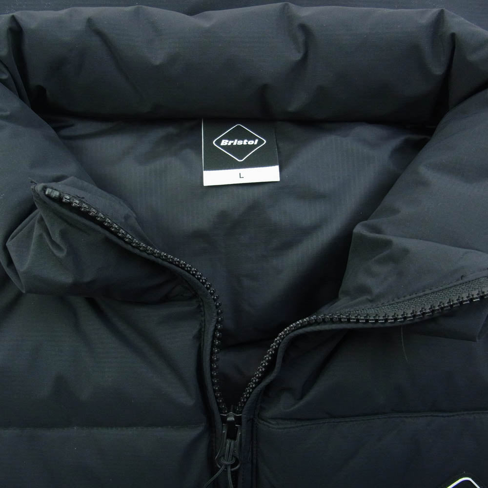 F.C.R.B. エフシーアールビー 24AW FCRB-242058 DOWN VEST ラバーロゴ ダウンベスト ブラック系 L【極上美品】【中古】