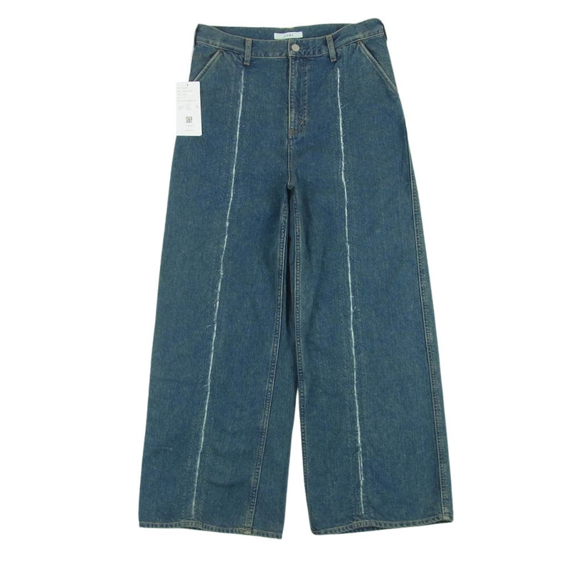 Jieda ジエダ 24SS Jie-24S-PT01 CUTTING WIDE DENIM カッティング ワイド デニム パンツ インディゴブルー系 2【新古品】【未使用】【中古】