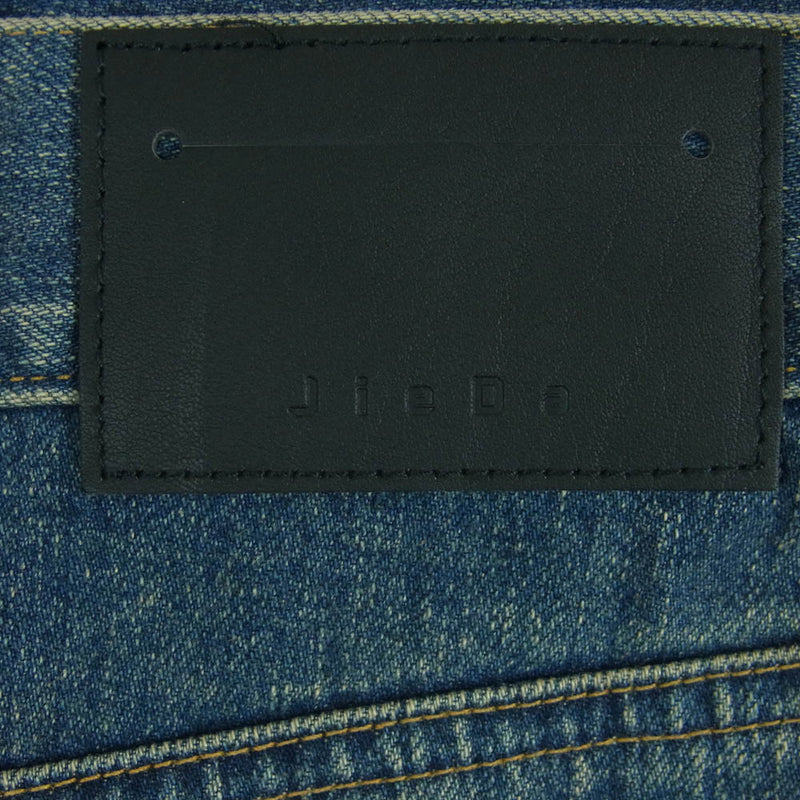 Jieda ジエダ 24SS Jie-24S-PT01 CUTTING WIDE DENIM カッティング ワイド デニム パンツ インディゴブルー系 2【新古品】【未使用】【中古】