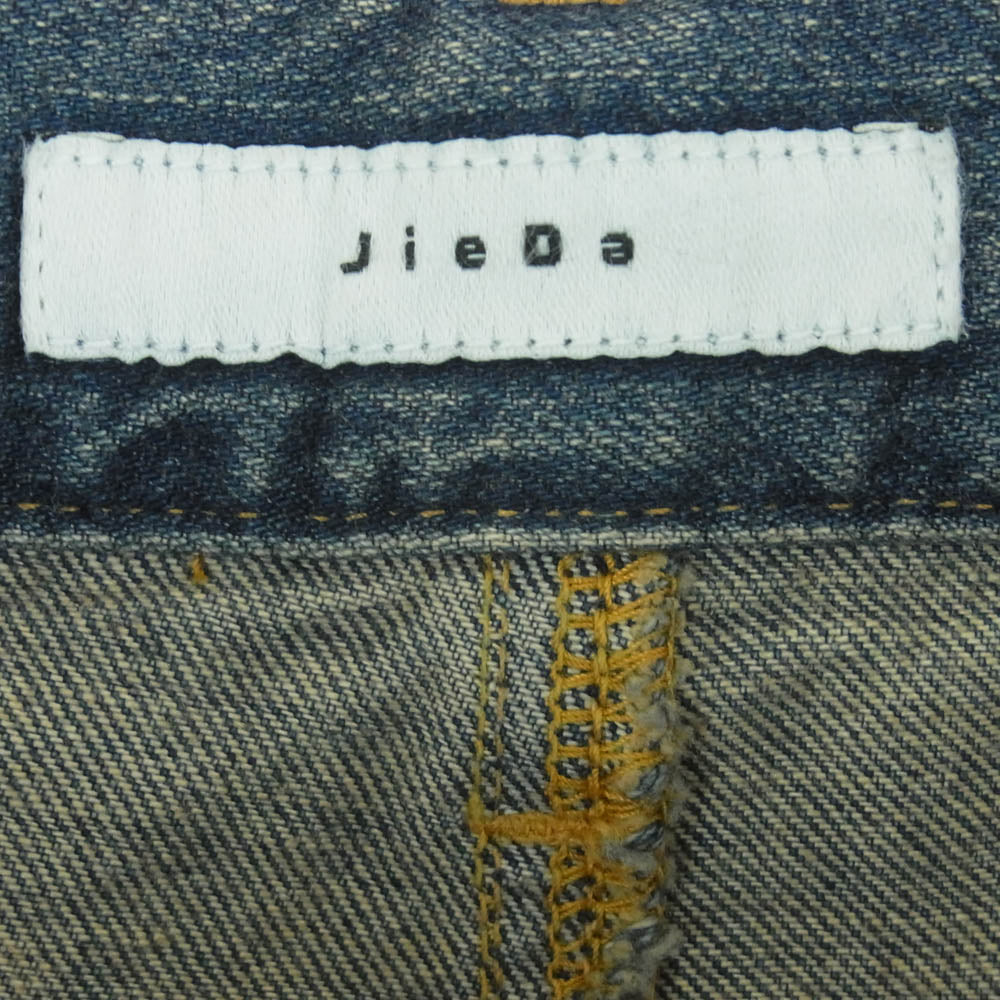 Jieda ジエダ 24SS Jie-24S-PT01 CUTTING WIDE DENIM カッティング ワイド デニム パンツ インディゴブルー系 2【新古品】【未使用】【中古】