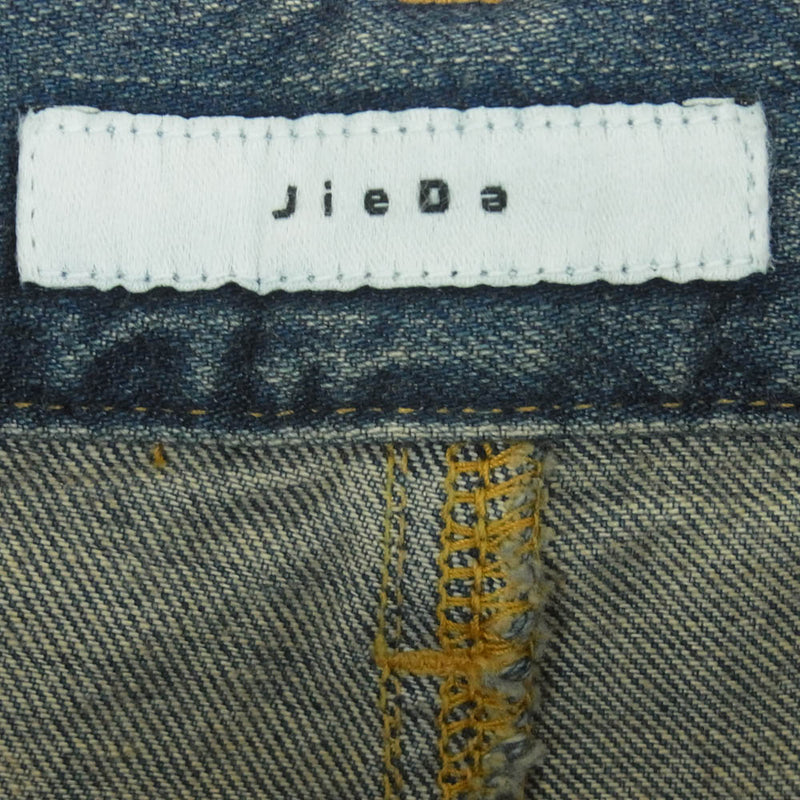 Jieda ジエダ 24SS Jie-24S-PT01 CUTTING WIDE DENIM カッティング ワイド デニム パンツ インディゴブルー系 2【新古品】【未使用】【中古】