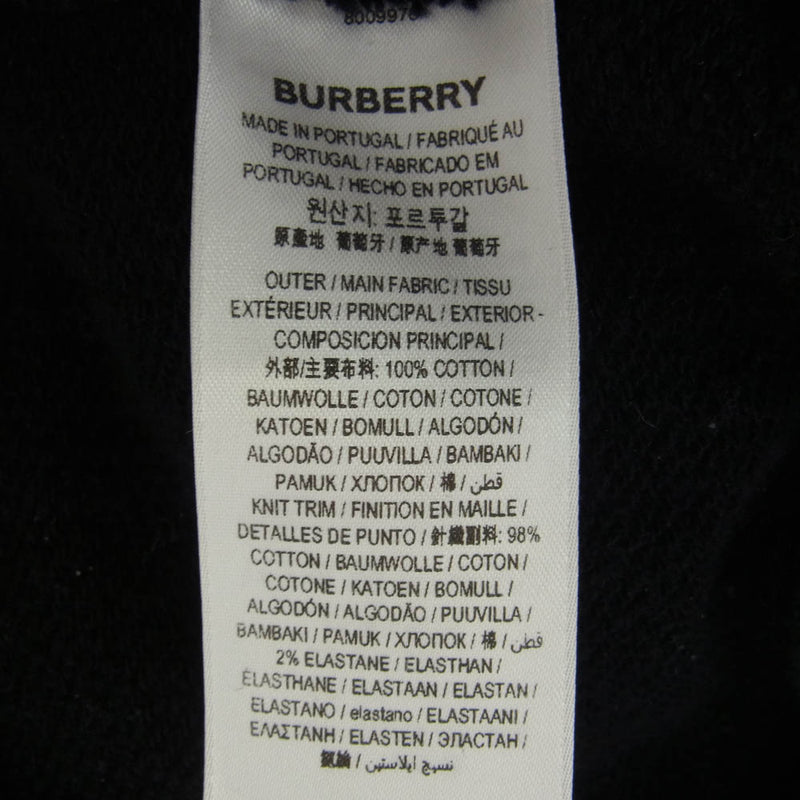 BURBERRY バーバリー 8009976 ARCHIVE CAMPAIGN CREWNECK SWEAT アーカイブ キャンペーン プリント コットン スウェットシャツ ブラック系 M【中古】