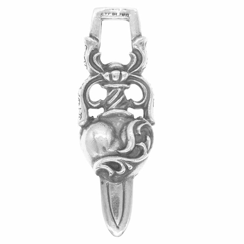 CHROME HEARTS クロムハーツ（原本無） DAGGER HEART ダガー ハート ペンダントトップ【中古】