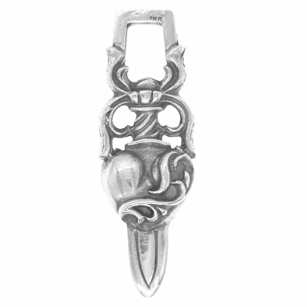 CHROME HEARTS クロムハーツ（原本無） DAGGER HEART ダガー ハート ペンダントトップ【中古】