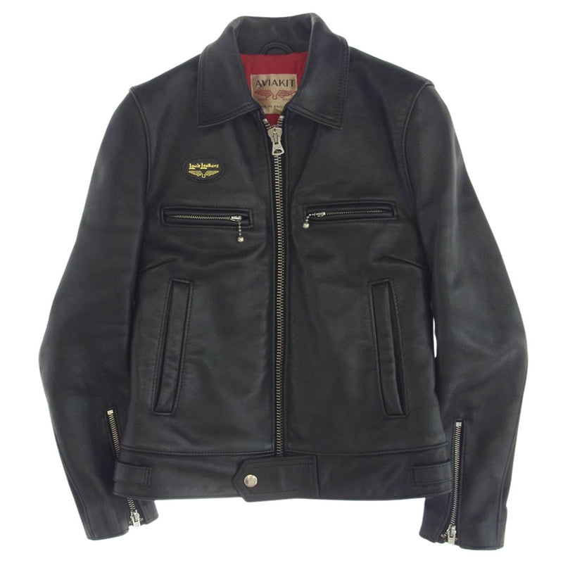 Lewis Leathers ルイスレザー Dominator Jacket ドミネーター レザージャケット シングル ライダースジャケット ブラック系 32【中古】