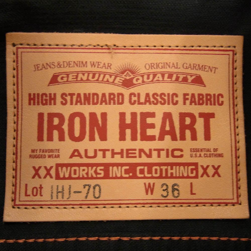 IRON HEART アイアンハート IHJ-70 サマー コーデュロイ トラッカー ジャケット ブラック系 36【中古】