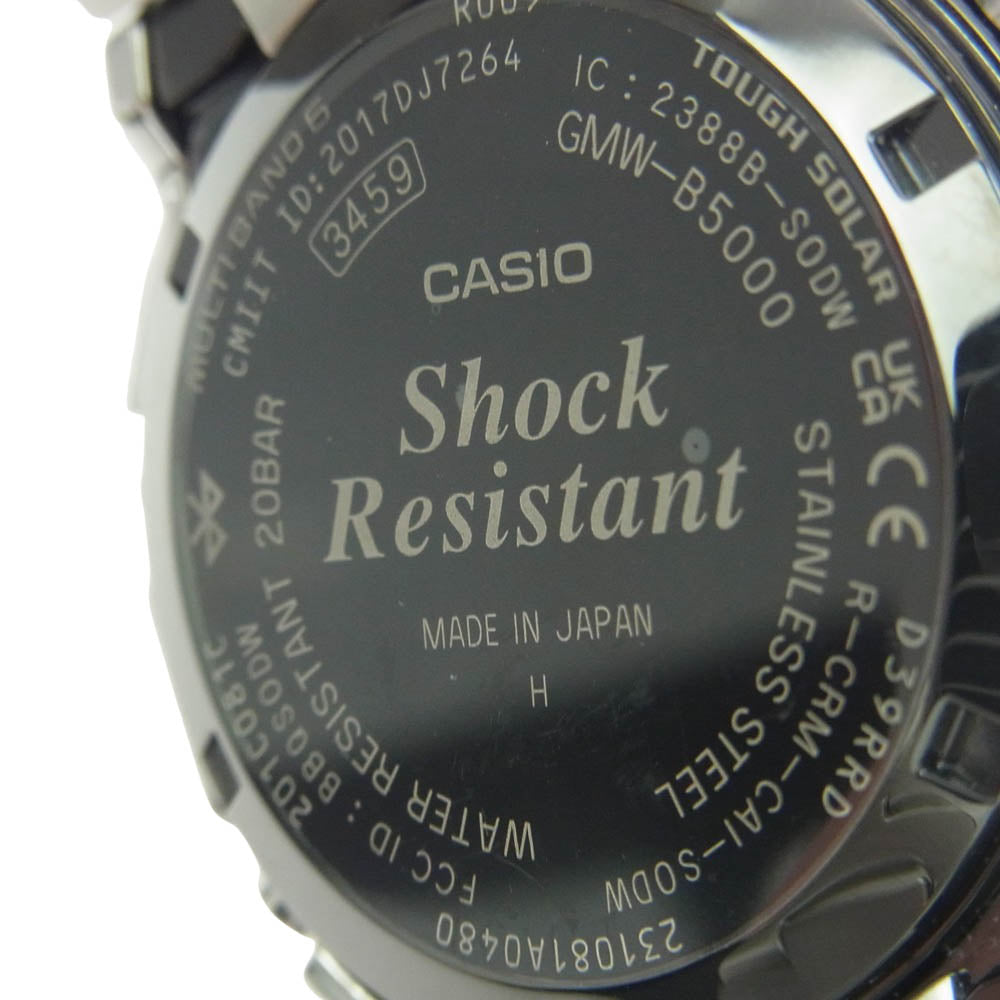 CASIO G-SHOCK カシオ ジーショック GMW-B5000D-1JF フルメタル デジタル 電波ソーラー Bluetooth搭載 腕時計 ウォッチ【極上美品】【中古】