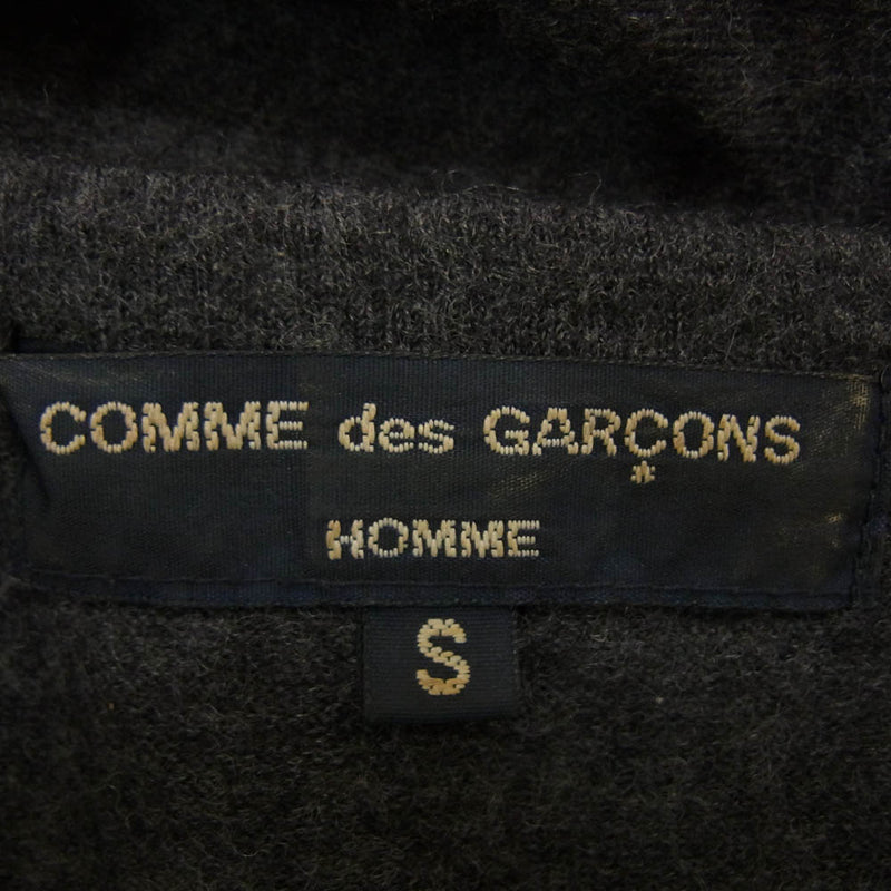 COMME des GARCONS HOMME コムデギャルソンオム AD2006 HR-T038 異素材パッチワーク ニット 長袖 カットソー グレー系 S【中古】