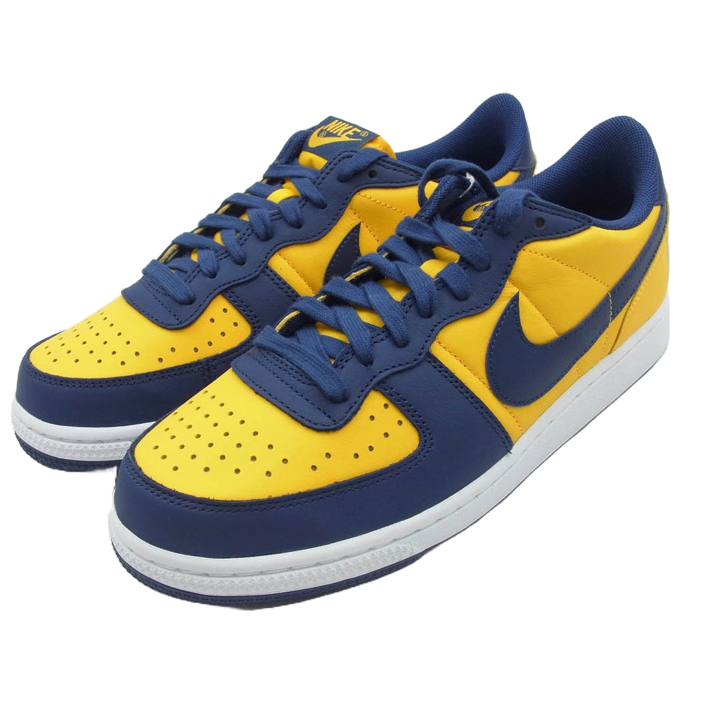 NIKE ナイキ FJ4206-700 Terminator Low University Gold and Navy Michigan ターミネーター ロー スニーカー イエロー系 ネイビー系 27cm【新古品】【未使用】【中古】