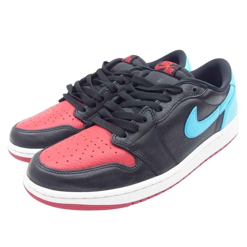 NIKE ナイキ CZ0775-046 Women's Air Jordan 1 Retro Low OG NC to CHICAGO ウィメンズ エアジョーダン レトロ ロー ノースカロライナ トゥ シカゴ レッド系 ライトブルー系 28.0cn【極上美品】【中古】