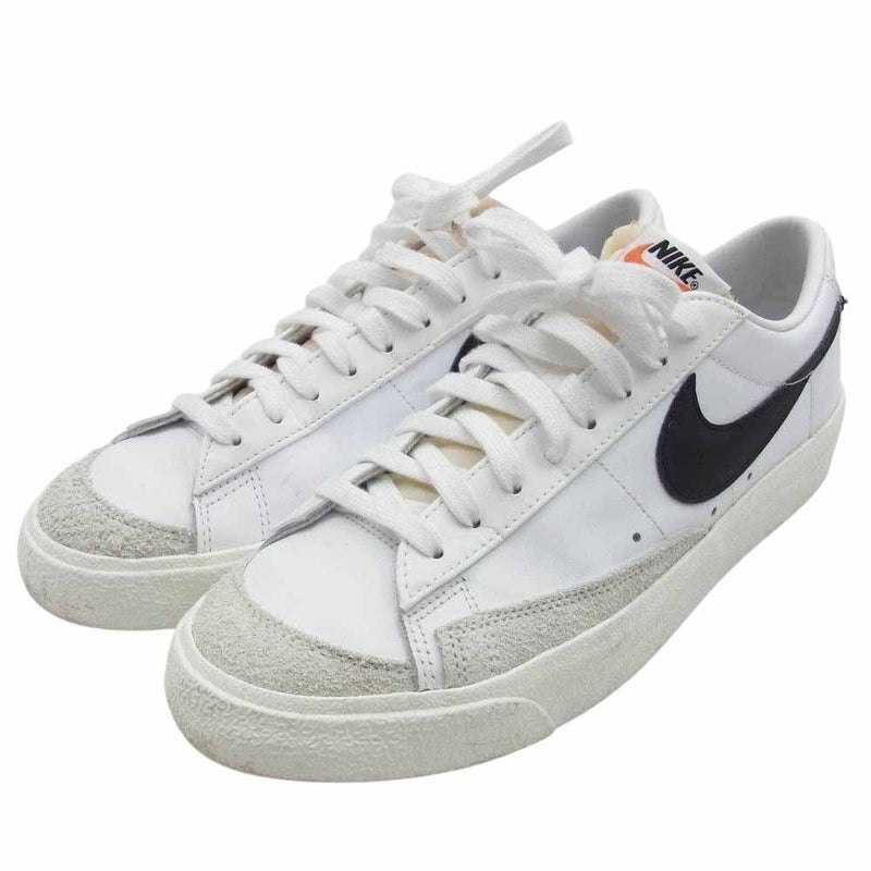 NIKE ナイキ DA6364-101 BLAZER LOW 77 VINTAGE WHITE BLACK SAIL ブレーザー ロー 77 ヴィンテージ ホワイト ブラック セイル スニーカー ホワイト系 27cm【中古】