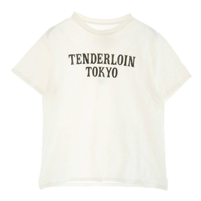 TENDERLOIN テンダーロイン TOKYO TEE ロゴプリント 半袖  Tシャツ ホワイト系 M【中古】