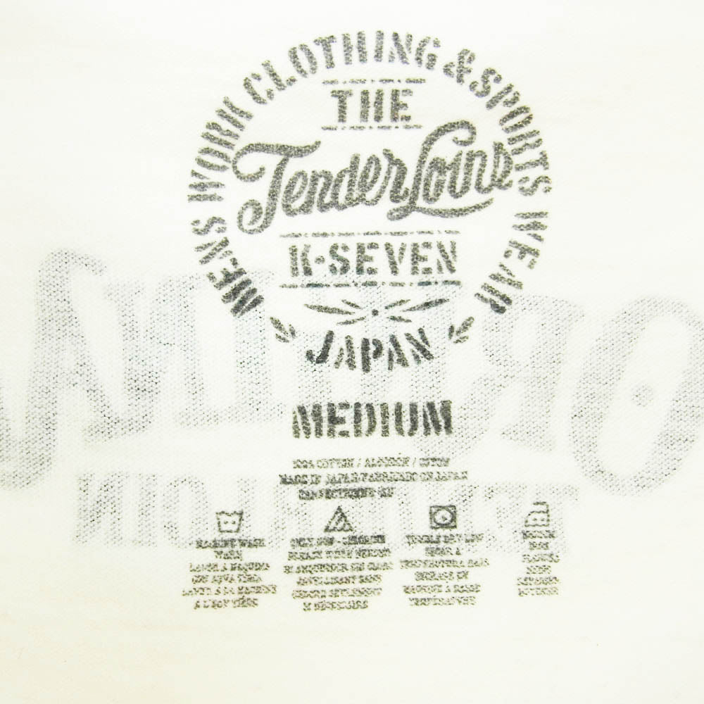 TENDERLOIN テンダーロイン TOKYO TEE ロゴプリント 半袖  Tシャツ ホワイト系 M【中古】