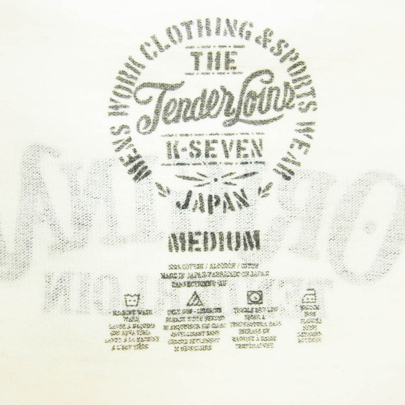 TENDERLOIN テンダーロイン TOKYO TEE ロゴプリント 半袖  Tシャツ ホワイト系 M【中古】