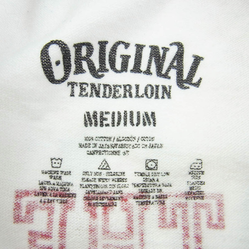 TENDERLOIN テンダーロイン 17SS RINGER TEE MD リンガー Tシャツ MAD DOG ブラック系 ホワイト系 M【中古】