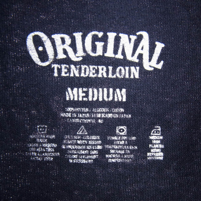 TENDERLOIN テンダーロイン TEE SP サインペン グラフィック ロゴ プリント ボルネオスカル 半袖 Tシャツ ネイビー系 M【中古】