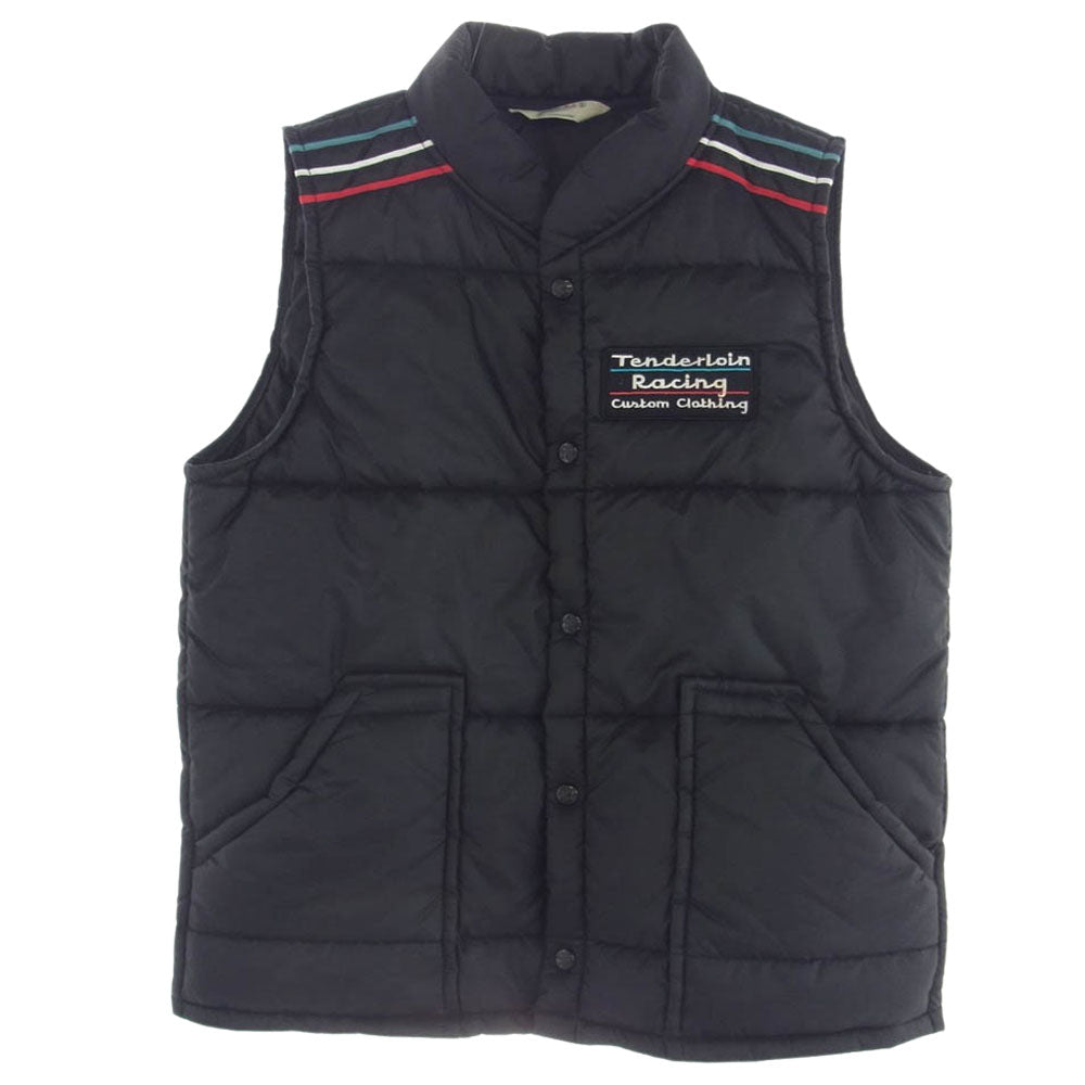 TENDERLOIN テンダーロイン T-NRA RACING VEST ワッペン レーシング ベスト ブラック系 S【中古】