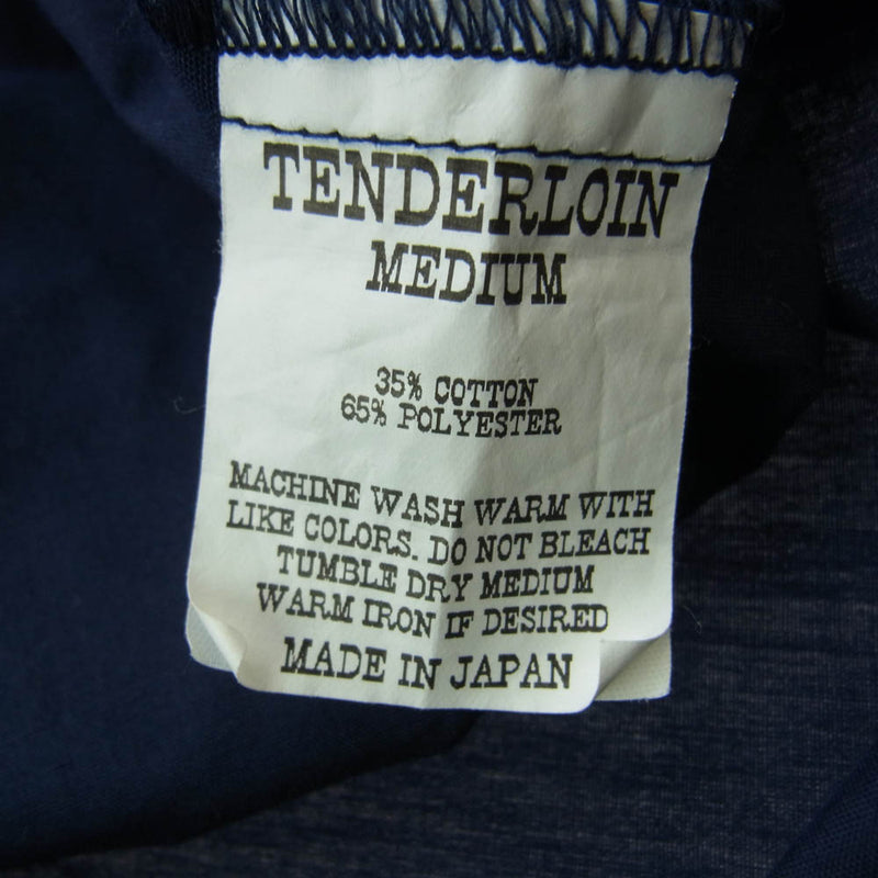 TENDERLOIN テンダーロイン T-BOWLS SHT 刺繍 ボーリング 半袖 シャツ ネイビー系 M【中古】