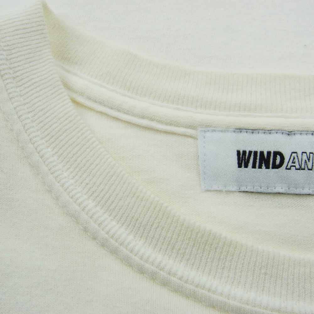 WIND AND SEA ウィンダンシー 蛍光 ロゴ プリント Tシャツ 半袖 ホワイト ホワイト系 サイズ不明【中古】