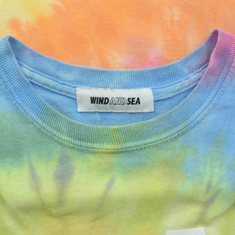 WIND AND SEA ウィンダンシー 19SS TIEDYE Tee タイダイ染め Tシャツ 半袖 マルチカラー M【中古】