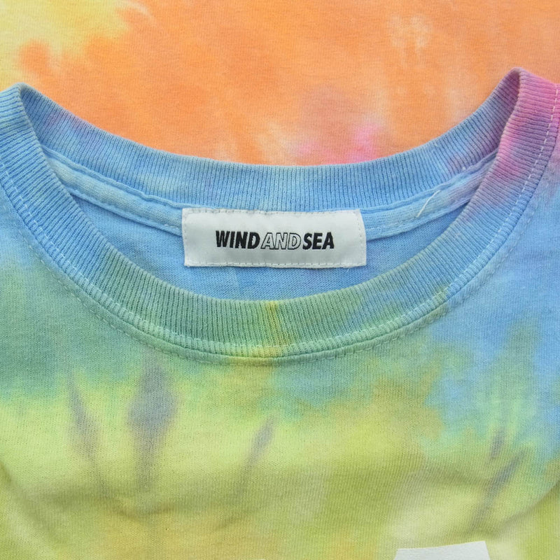 WIND AND SEA ウィンダンシー 19SS TIEDYE Tee タイダイ染め Tシャツ 半袖 マルチカラー M【中古】