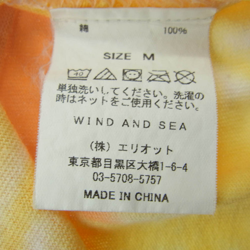 WIND AND SEA ウィンダンシー 19SS TIEDYE Tee タイダイ染め Tシャツ 半袖 マルチカラー M【中古】