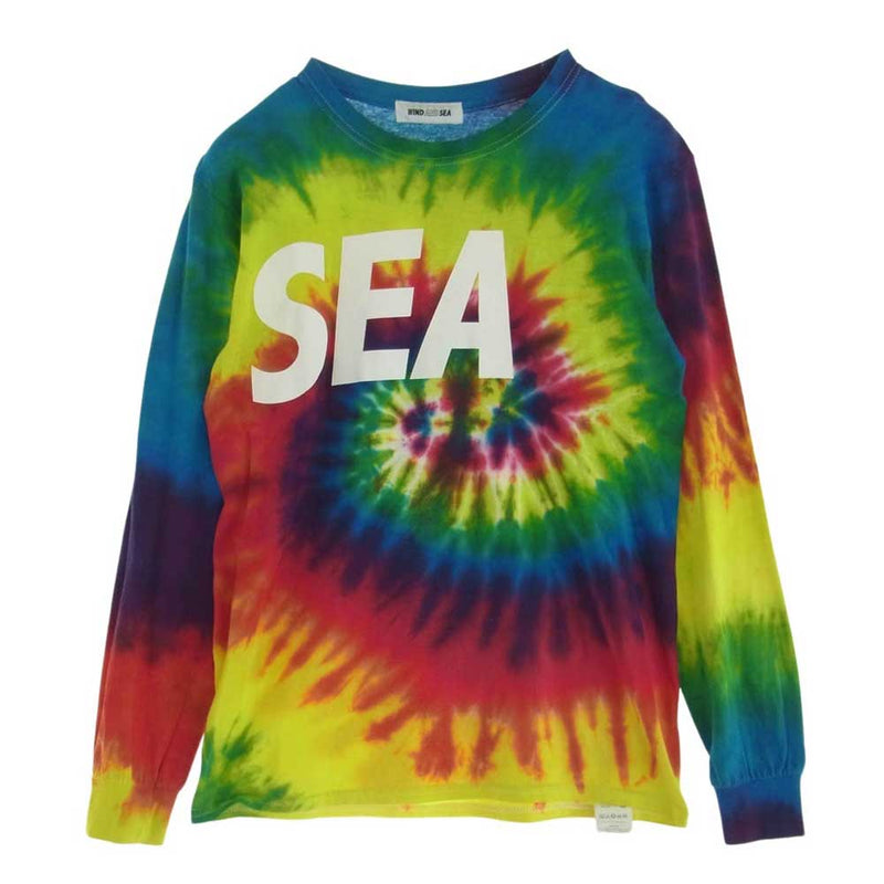 WIND AND SEA ウィンダンシー LONG SLEEVE CUT-SEWN TIEDYE タイダイ染め ロング スリーブ Tシャツ 長袖 マルチカラー S【中古】